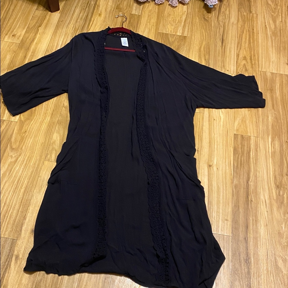 Time & Tru size L/XL floor length cover up; pockets